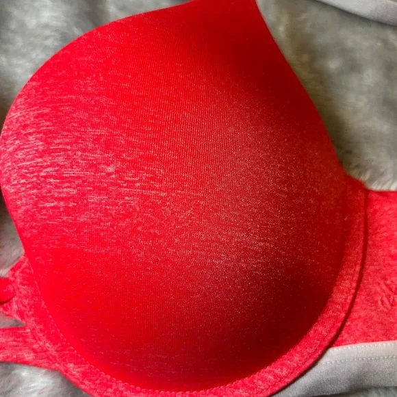 Victorias Secret Size 34B Perfect Shape Bra Pink Space Dye Heathered Underwire - Picture 4 of 11